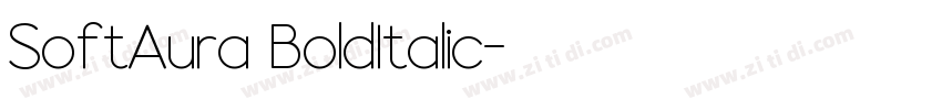SoftAura BoldItalic字体转换